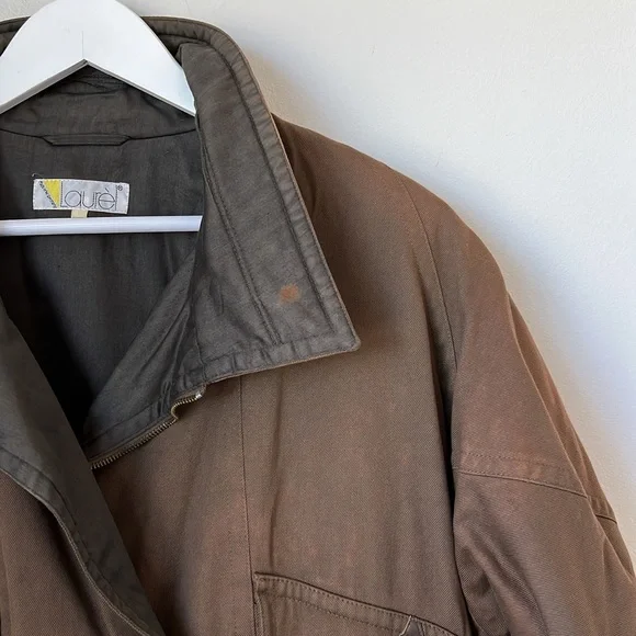 SOLD// Vintage Cotton Motorcycle Jacket - Picture 5 of 10
